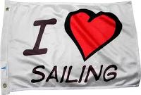 Flag I love Sailing