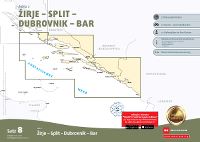 SATZ 8 ADRIA 2 - Kroatien SPORTBOOTKARTEN