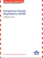 DANGEROUS GOODS REGULATIONS (IATA9065-64) 2023