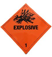 12-PACK PLACARDS CLASS 1