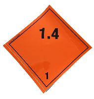 12-PACK PLACARDS CLASS 1.4