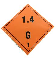 12-PACK PLACARDS CLASS 1.4 G 