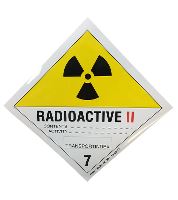 12-PACK PLACARDS 7.2 RADIOACTIVE CAT.II