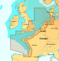 C-MAP MAX (W) NORTH-WEST EUROPEAN COASTS 