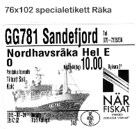 Labels 102X76 mm , spec.glue 900pcs