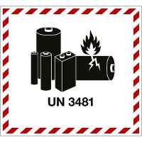 CAUTION LITHIUM BATTERY UN3481