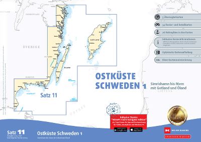 SATZ 11 OSTKÜSTE 1 SPORTBOOTKARTEN