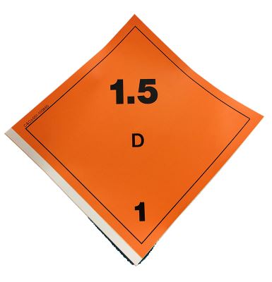 12-PACK PLACARDS CLASS 1.5