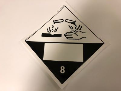 PLACARDS - IMDG 8 M. VIT RUTA. 250X250