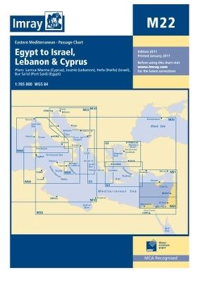 IMRAY M22 - EASTERN MEDITERRANEAN PASSAGE CHART - 