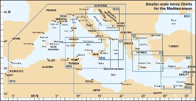 IMRAY M22 - EASTERN MEDITERRANEAN PASSAGE CHART -