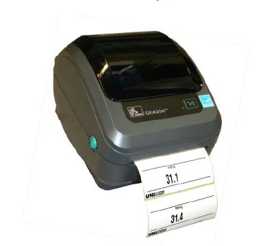 Printer-unit  inkl Layout etikett