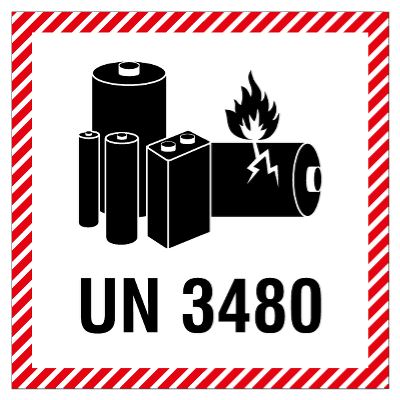 CAUTION LITHIUM BATTERY UN3480