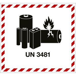 CAUTION LITHIUM BATTERY UN3481