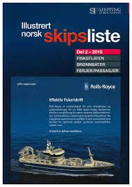 NORSK ILLUSTRERAD SKEPPSLISTA DEL 2 / 2018
